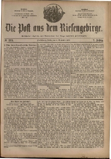 Die Post aus dem Riesengebirge, 1886, nr 223