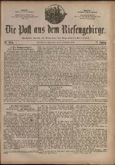 Die Post aus dem Riesengebirge, 1886, nr 224