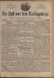 Die Post aus dem Riesengebirge, 1886, nr 225