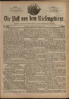 Die Post aus dem Riesengebirge, 1886, nr 229