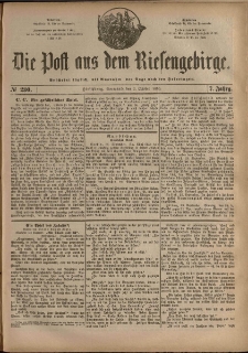 Die Post aus dem Riesengebirge, 1886, nr 230