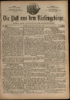 Die Post aus dem Riesengebirge, 1886, nr 237