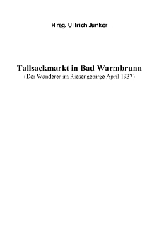 Tallsackmarkt in Bad Warmbrunn [Dokument elektroniczny]