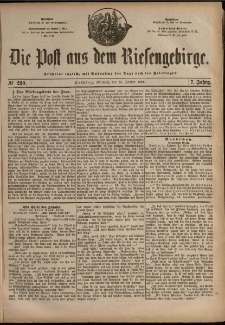 Die Post aus dem Riesengebirge, 1886, nr 239