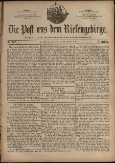 Die Post aus dem Riesengebirge, 1886, nr 242