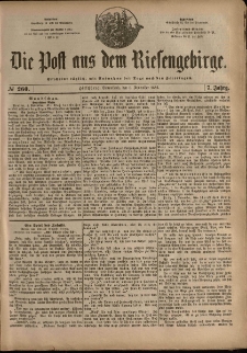 Die Post aus dem Riesengebirge, 1886, nr 260