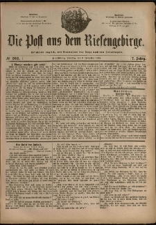 Die Post aus dem Riesengebirge, 1886, nr 262