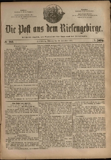 Die Post aus dem Riesengebirge, 1886, nr 263