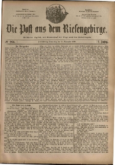 Die Post aus dem Riesengebirge, 1886, nr 264