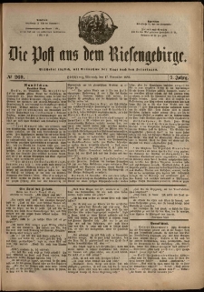 Die Post aus dem Riesengebirge, 1886, nr 269