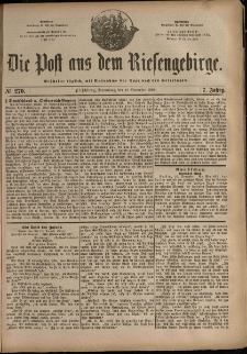 Die Post aus dem Riesengebirge, 1886, nr 270