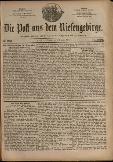 Die Post aus dem Riesengebirge, 1886, nr 283