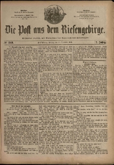 Die Post aus dem Riesengebirge, 1886, nr 289