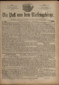 Die Post aus dem Riesengebirge, 1886, nr 290