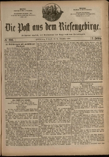 Die Post aus dem Riesengebirge, 1886, nr 293