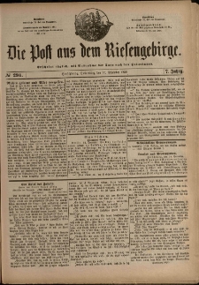 Die Post aus dem Riesengebirge, 1886, nr 294