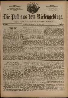 Die Post aus dem Riesengebirge, 1886, nr 295