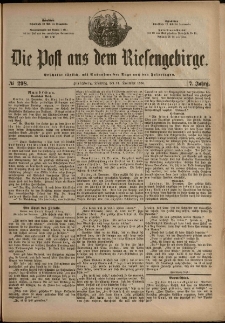 Die Post aus dem Riesengebirge, 1886, nr 298