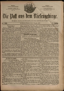 Die Post aus dem Riesengebirge, 1886, nr 299