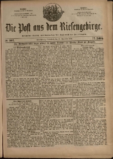 Die Post aus dem Riesengebirge, 1886, nr 302