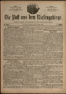 Die Post aus dem Riesengebirge, 1886, nr 303