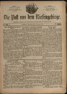 Die Post aus dem Riesengebirge, 1886, nr 305