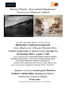 Budowanie w pięknym krajobrazie - plakat [Dokument życia społecznego]