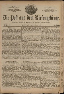 Die Post aus dem Riesengebirge, 1887, nr 2