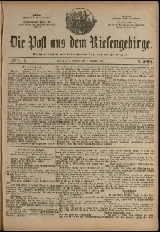 Die Post aus dem Riesengebirge, 1887, nr 7