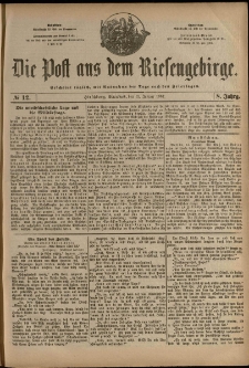 Die Post aus dem Riesengebirge, 1887, nr 12