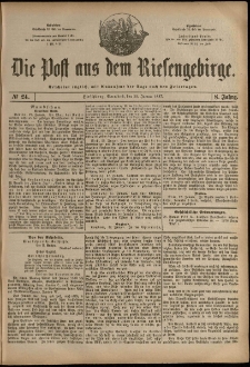 Die Post aus dem Riesengebirge, 1887, nr 24