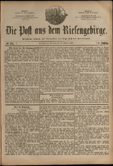 Die Post aus dem Riesengebirge, 1887, nr 25