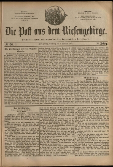 Die Post aus dem Riesengebirge, 1887, nr 26