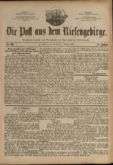 Die Post aus dem Riesengebirge, 1887, nr 30