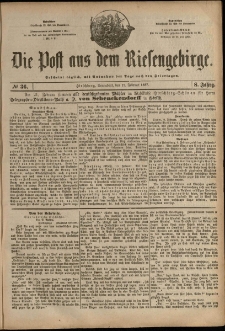 Die Post aus dem Riesengebirge, 1887, nr 36