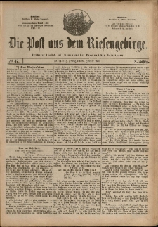 Die Post aus dem Riesengebirge, 1887, nr 47