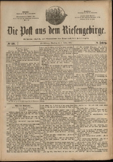 Die Post aus dem Riesengebirge, 1887, nr 50