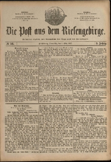 Die Post aus dem Riesengebirge, 1887, nr 52