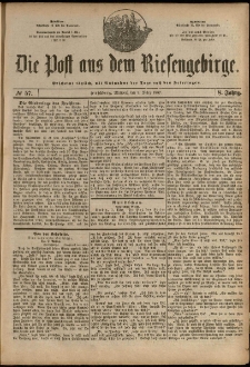 Die Post aus dem Riesengebirge, 1887, nr 57