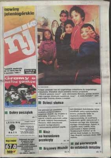 Nowiny Jeleniogórskie : tygodnik społeczny, R. 38, 1996, nr 15 (1974)