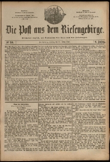 Die Post aus dem Riesengebirge, 1887, nr 59