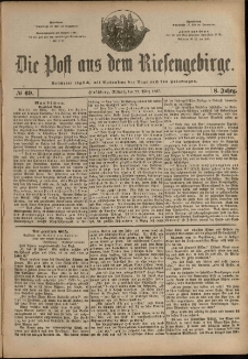 Die Post aus dem Riesengebirge, 1887, nr 69