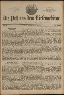 Die Post aus dem Riesengebirge, 1887, nr 70