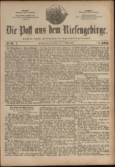 Die Post aus dem Riesengebirge, 1887, nr 76