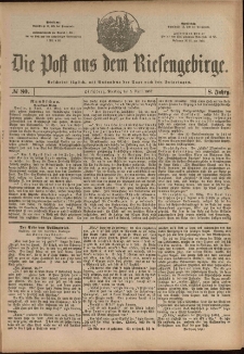 Die Post aus dem Riesengebirge, 1887, nr 80