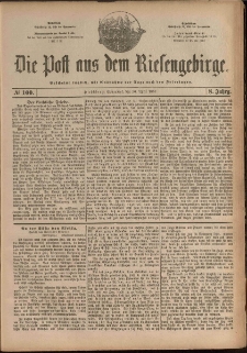 Die Post aus dem Riesengebirge, 1887, nr 100