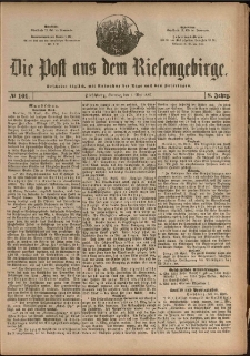 Die Post aus dem Riesengebirge, 1887, nr 101