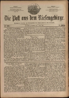 Die Post aus dem Riesengebirge, 1887, nr 102