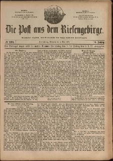 Die Post aus dem Riesengebirge, 1887, nr 103