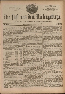 Die Post aus dem Riesengebirge, 1887, nr 105